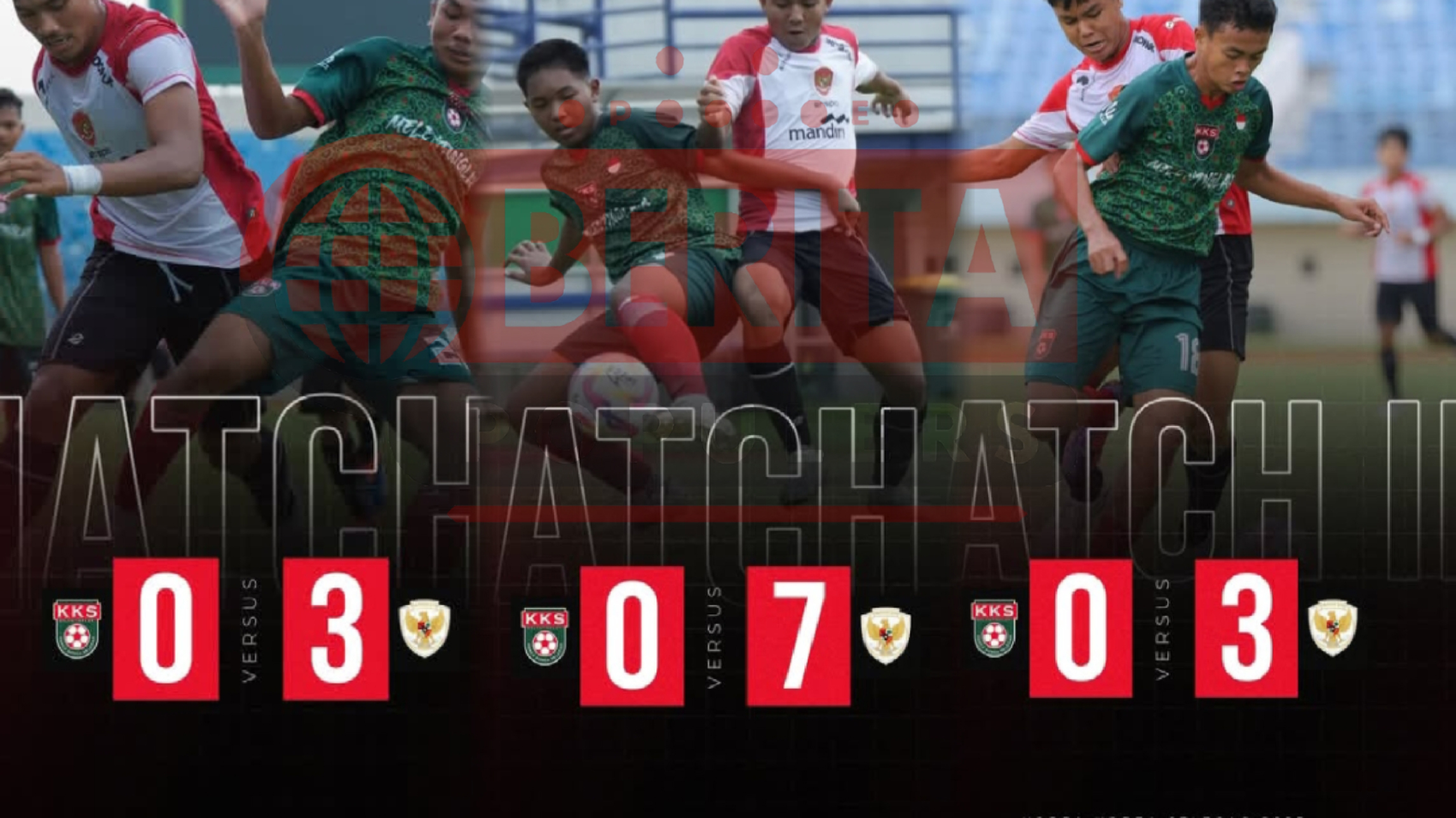 Timnas U-17 Indonesia Raih Kemenangan Telak 13-0 atas KKS Jawa Tengah