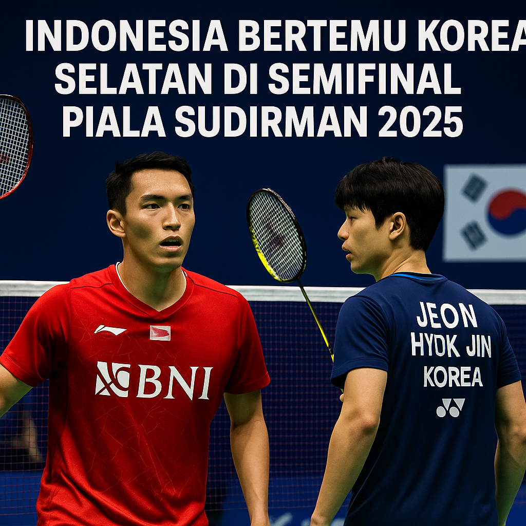 Indonesia Bertemu Korea Selatan di Semifinal Piala Sudirman 2025