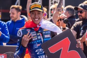 Yamaha Indonesia Bantu Arai Agaska Makin Pede di R3 BLU CRU World Cup demi Ikuti Jejak Aldi Satya Mahendra